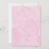 Pink Twinkle Star Cloud Baby shower Kaart (Achterkant)