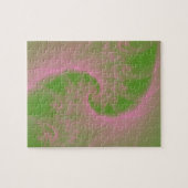 Pink Twist sur Green Puzzle (Horizontal)