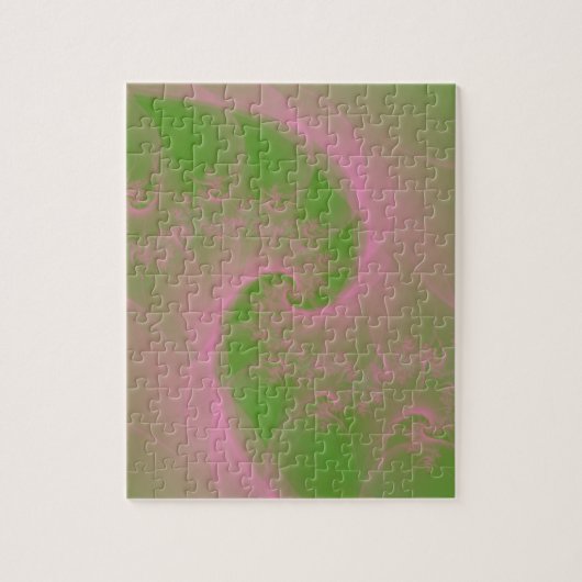 Pink Twist sur Green Puzzle (Vertical)