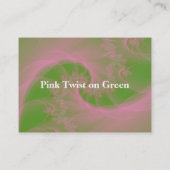 Pink Twist sur le Carte de visite de Chubby Vert (Dos)