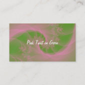 Pink Twist sur le Carte de visite vert (Dos)