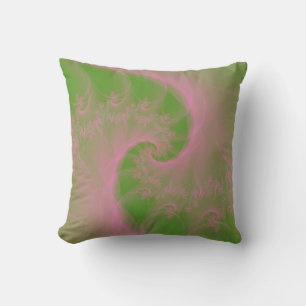 Pink Twist sur les Coussins verts
