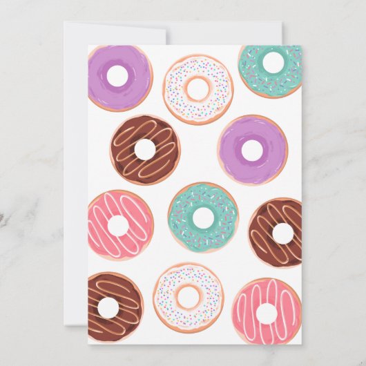 Pink Two Sweet Anniversaire Invitations (Dos)