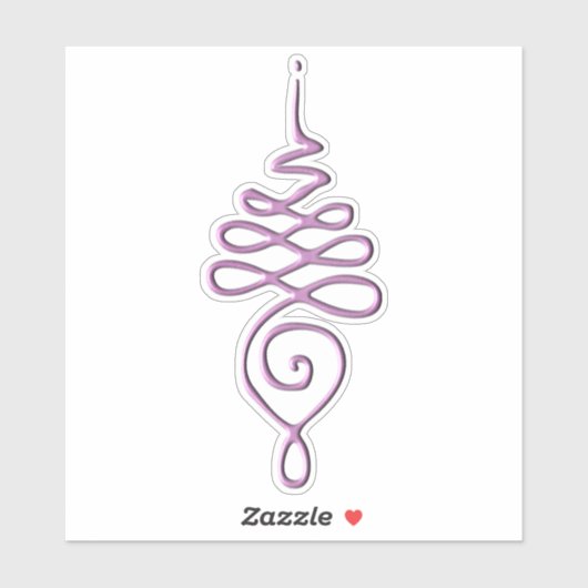 Pink Unalome  Sticker (Vel)