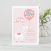 Pink Une Invitation Anniversaire de enfant Plaisan (Debout devant)
