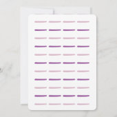 Pink Unicorn Baby Girl Shower Invitation Card (Dos)