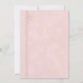 Pink Unicorn Floral Birthday Party Invitation (Dos)