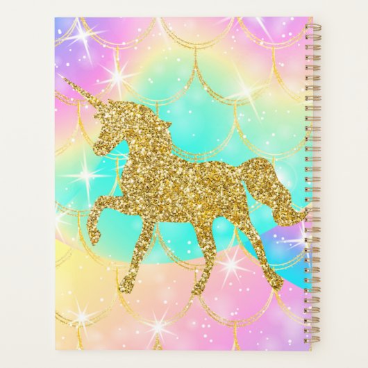 Pink unicorn glitter design  (Dos)