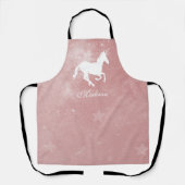 Pink Unicorne personnalisée tablier (Recto)