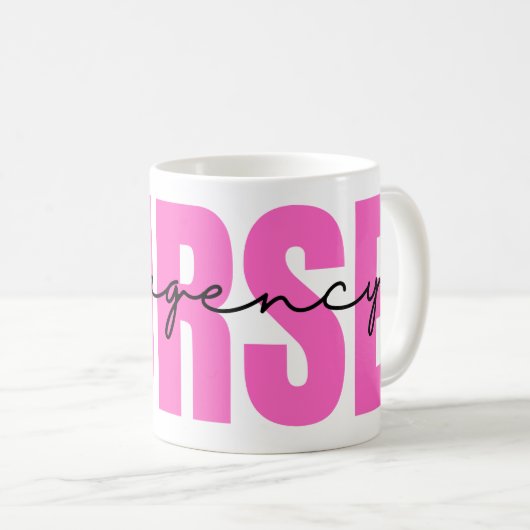 Pink Urgence Nurse Mug (Devant droit)