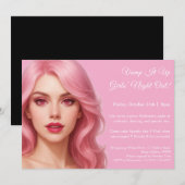 Pink Vampire | Invitation pour une soirée entre fi (Devant / Derrière)