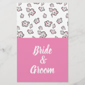 PINK VERLIES DE FLYER VAN DE KAART VAN DE SCHORT S (Achterkant)