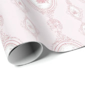 Pink Victorian Wallpaper Print Cadeaupapier (Rol Hoek)