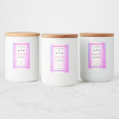 Pink violet avec Parties scintillant Étiquettes d' (Bouteilles)