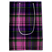 Pink violet Happy Halloween Plaid Sac cadeau (Dos)