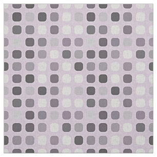 Pink Violet Paars Retro Chic Round Square patroon Stof