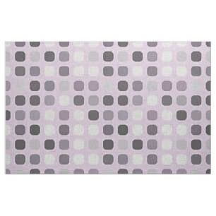 Pink Violet Paars Retro Chic Round Square patroon Stof