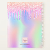 Pink violet photo nom holographique (Dos)