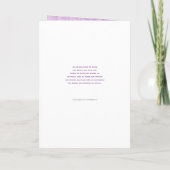 Pink violet programmes de mariage d'art abstrait (Dos)