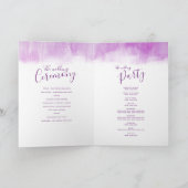 Pink violet programmes de mariage d'art abstrait (Intérieur)