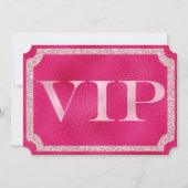 Pink VIP Event Ticket Kaart (Voorkant)