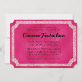 Pink VIP Event Ticket Kaart (Achterkant)