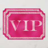 Pink VIP Event Ticket Kaart (Voorkant / Achterkant)