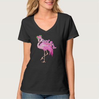 pink Vlingo aunt bird christmas gift matching T-shirt