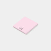PINK Votre nom post-it notes (Incliné)