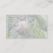 Pink Water Lily Carte de visite (Devant)