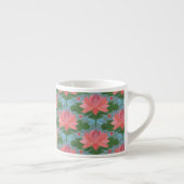Pink Water Lys and Dragonflies Espresso Mug (Droite)