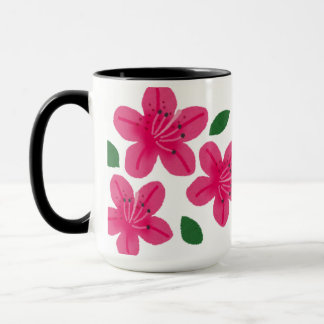 Pink Watercolor Flower Mug Mok
