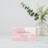 Pink Watercolor Infirmière Praticien Cartes de vis (Debout devant)