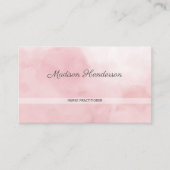 Pink Watercolor Infirmière Praticien Cartes de vis (Devant)