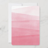 Pink Watercolor Pool Party Anniversaire Invitation (Dos)