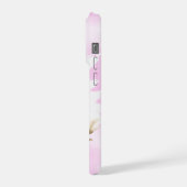 Pink Watercolor Wash Personalized Photo with Name (Côté gauche)