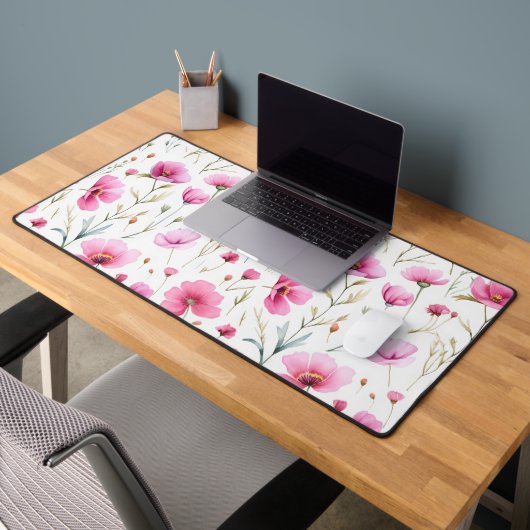 Pink Watercolor Wildflower  (Bureau 2)