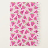 Pink Watermelon Fruit Summer Pattern Planner (Achterkant)