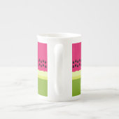 Pink Watermelon Slice Bone China Mug (Dos)