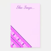 Pink Waves And Purple Hearts Post-it® Notes (Voorkant)