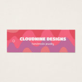 Pink Waves Hangtag collier bijoux Display Card (Devant)