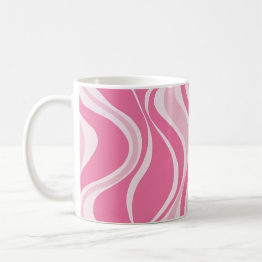 Pink Waves Mug (Gauche)