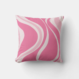 Pink Waves Pillow Kussen