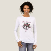 Pink Wedding Bells The Bride Date Tri-Blend Shirt (Voorkant)