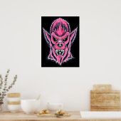Pink Werewolf Mask Poster (Keuken)
