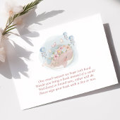 Pink Whale Jellyfish Boeken voor Baby Informatiekaartje