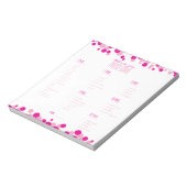 Pink What's in Your Purse Bridal Game Bloc-notes (Tourné)