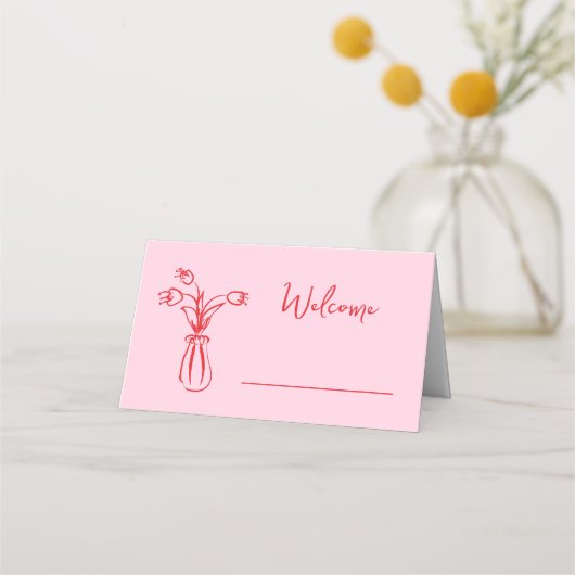 Pink Whimsical Scribble Doodle Vrijgezellenfeest (Voorkant)