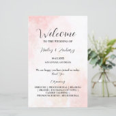 Pink Whispers Programme de mariage (Debout devant)