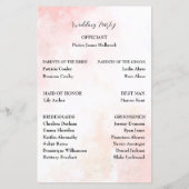 Pink Whispers Programme de mariage (Dos)